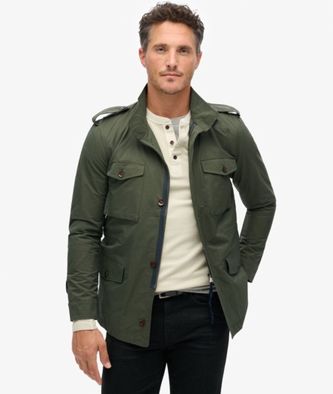 Superdry Herren The Merchant Store - Feldjacke aus Funktionsmaterial Grün - Größe: M