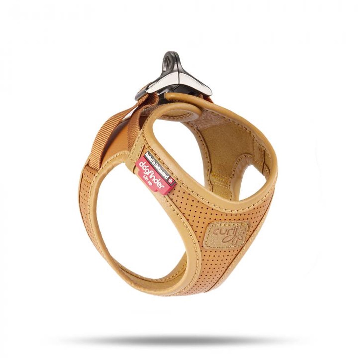 Curli Vegan Apple Leather Geschirr - Braun - M