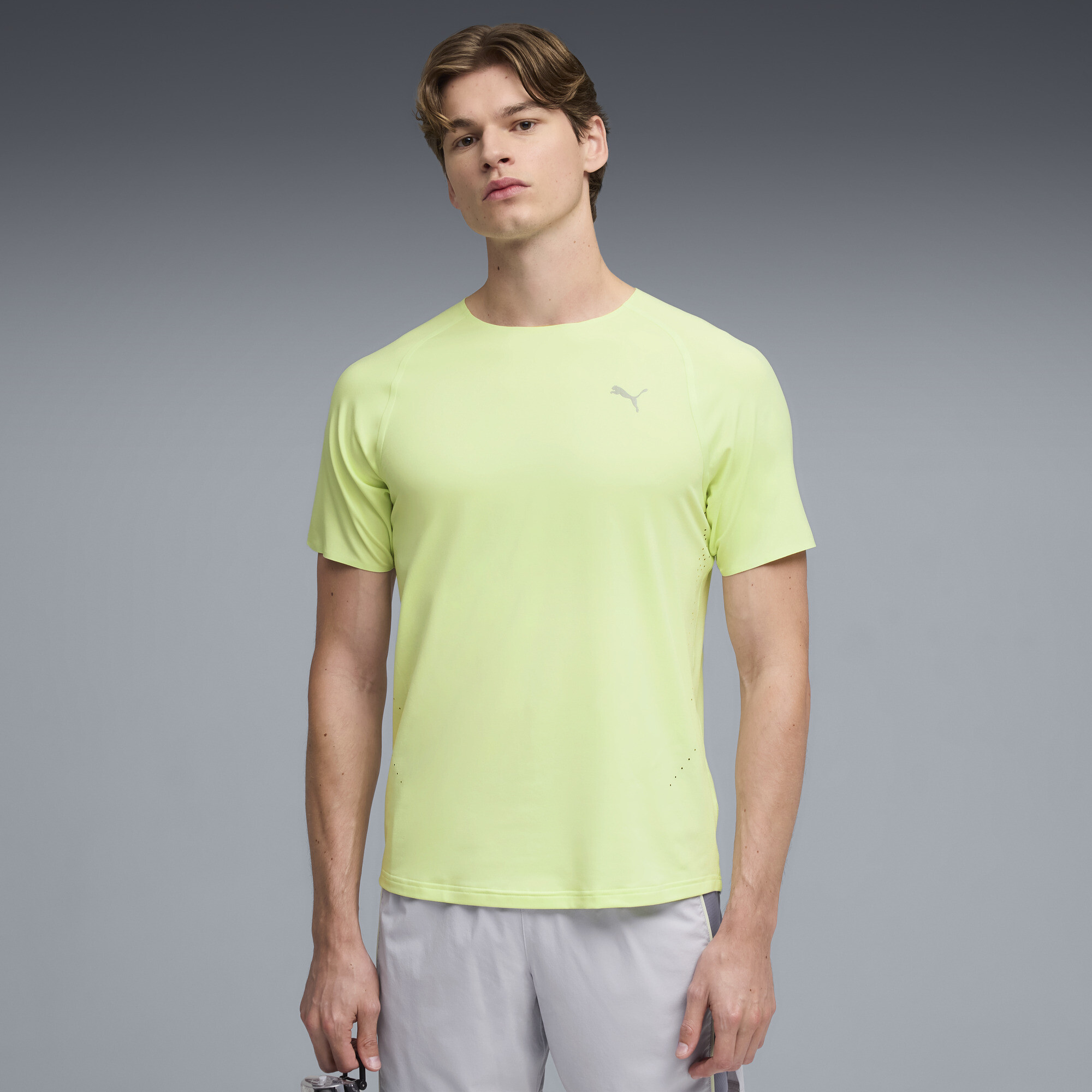 PUMA CLOUDSPUN Running-T-Shirt für Herren, Kleidung, Grün, XL