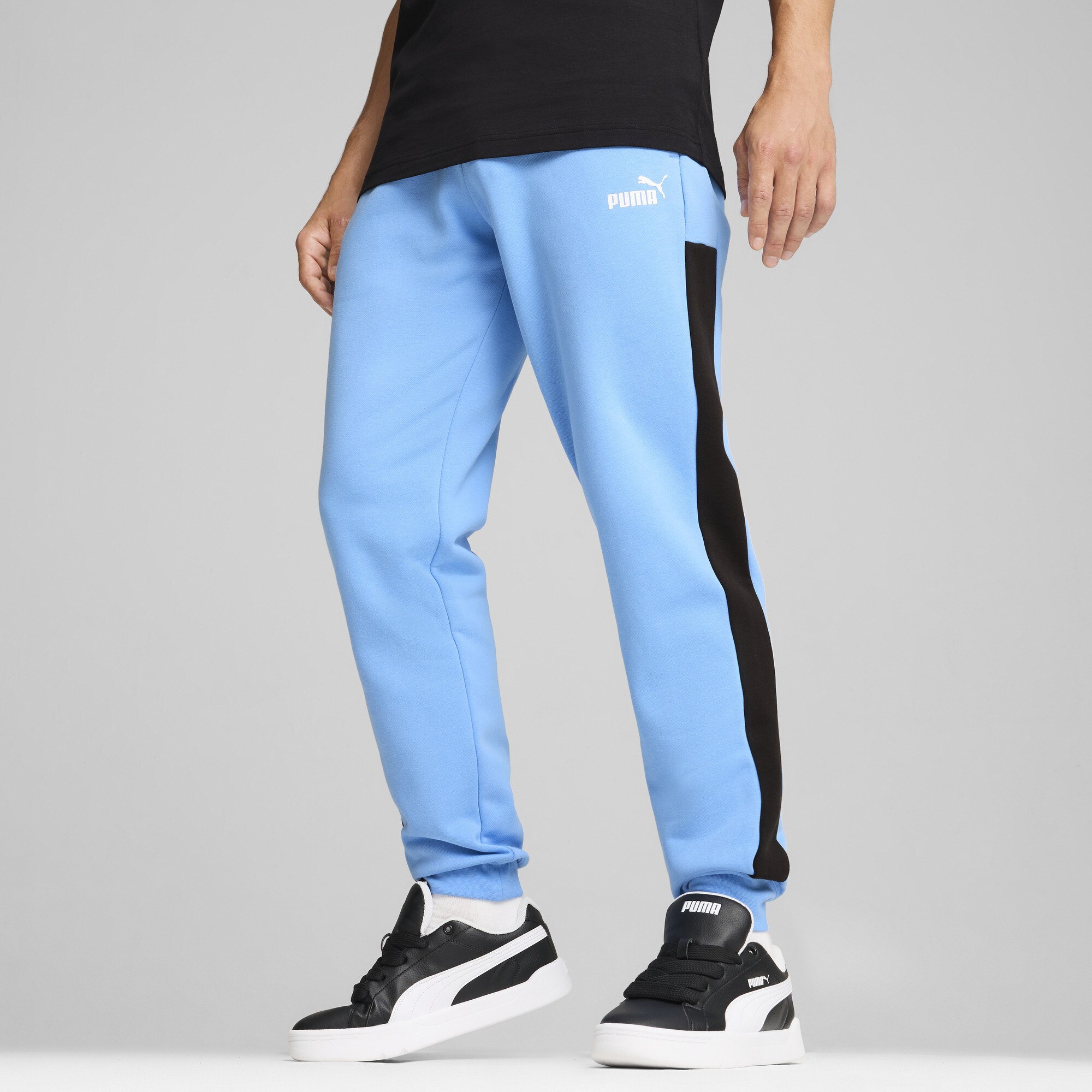 PUMA Around The Block Jogginghose Herren, Kleidung, Blau, M