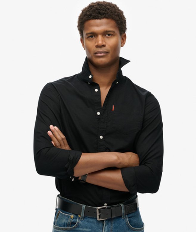 Superdry Herren Kapuzen-windbreaker mit Colorblocking Black - Größe: Xxxl