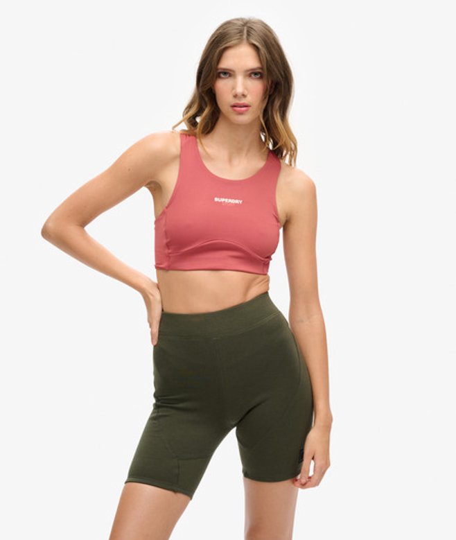 Superdry Damen Core Active BH Braun - Größe: 36