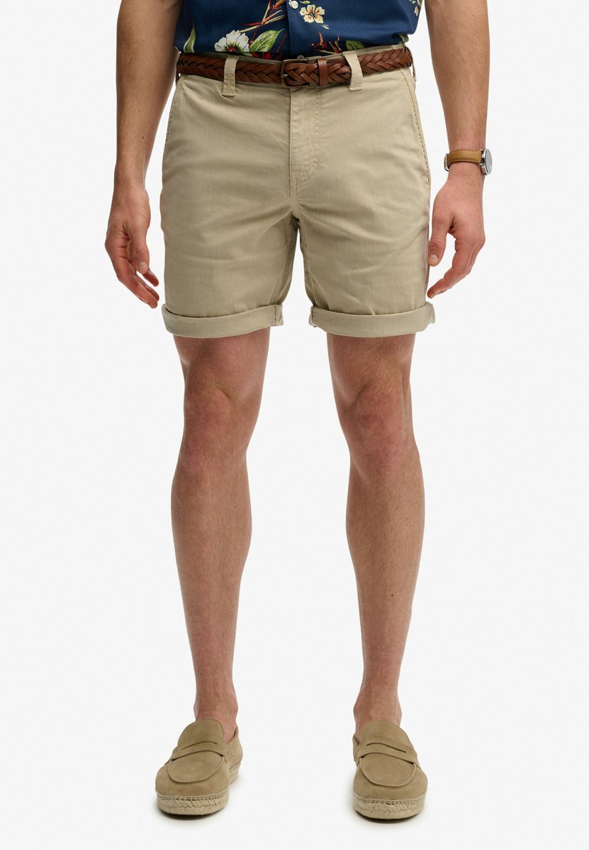 Superdry Herren Utility Chinoshorts Beige - Größe: 32