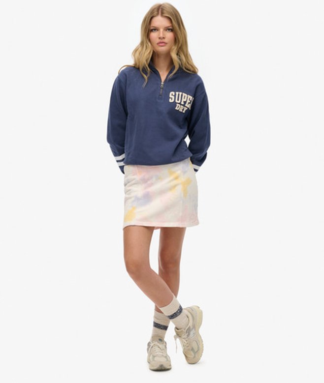 Superdry Damen Essential Batikrock Bunt - Größe: 42