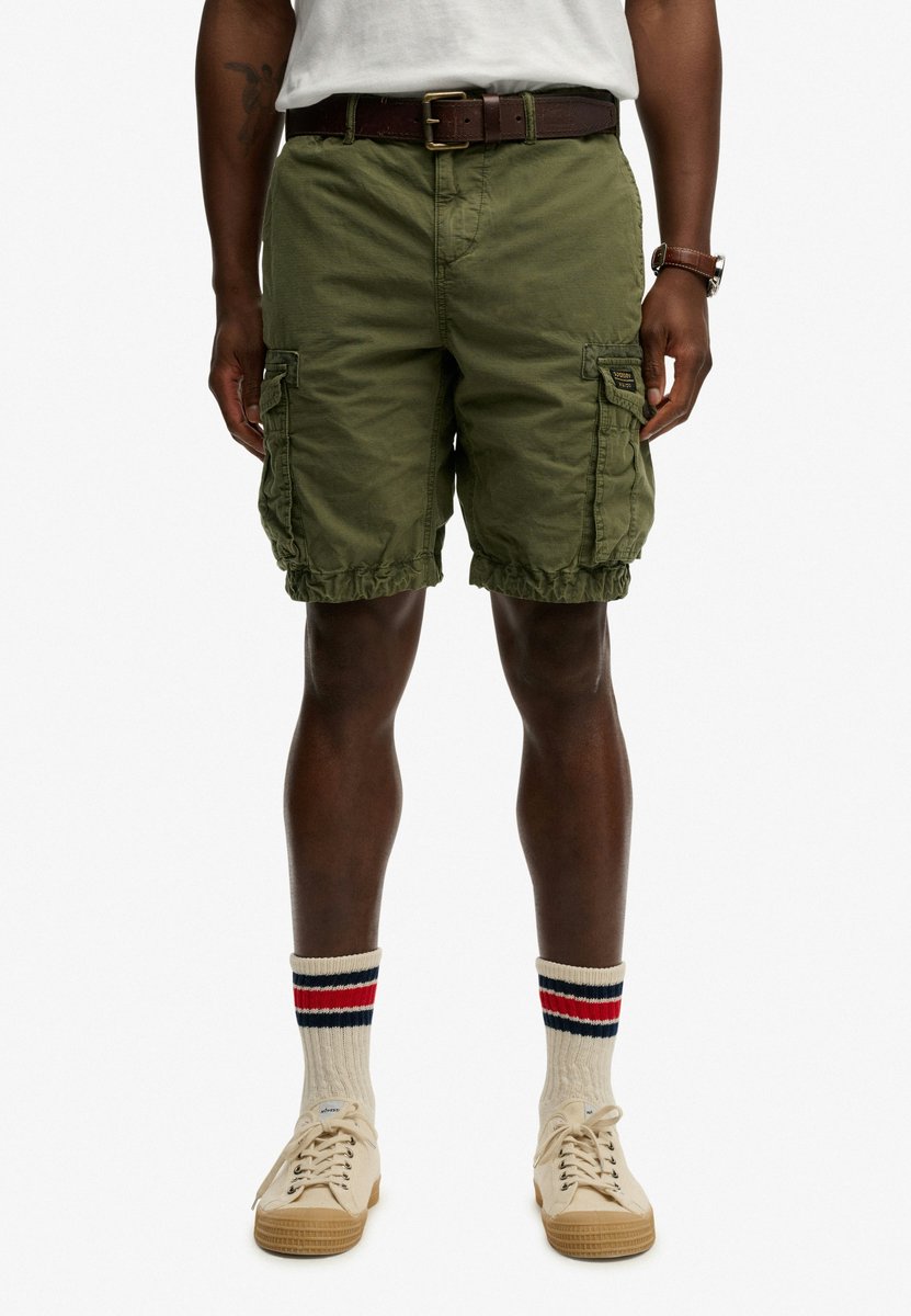 Superdry Herren Parachute Light Shorts Green - Größe: 30