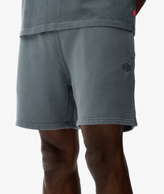 Superdry Herren Micro Logo Shorts Blue - Größe: L