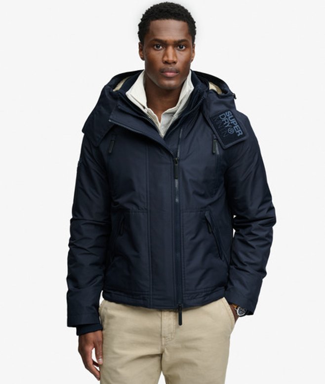 Superdry Herren Kapuzen-arctic-windbreaker-jacke Navy - Größe: S