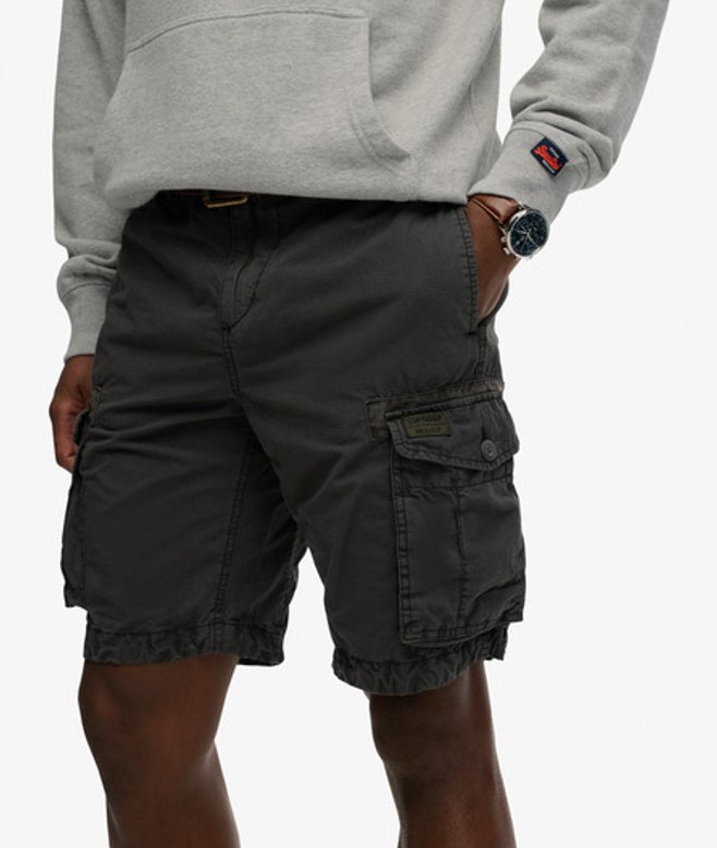 Superdry Herren Parachute Light Shorts Black - Größe: 32