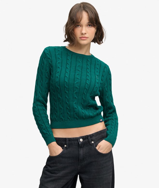 Superdry Damen Everest Microfibre Ella Bomberjacke Green - Größe: 42