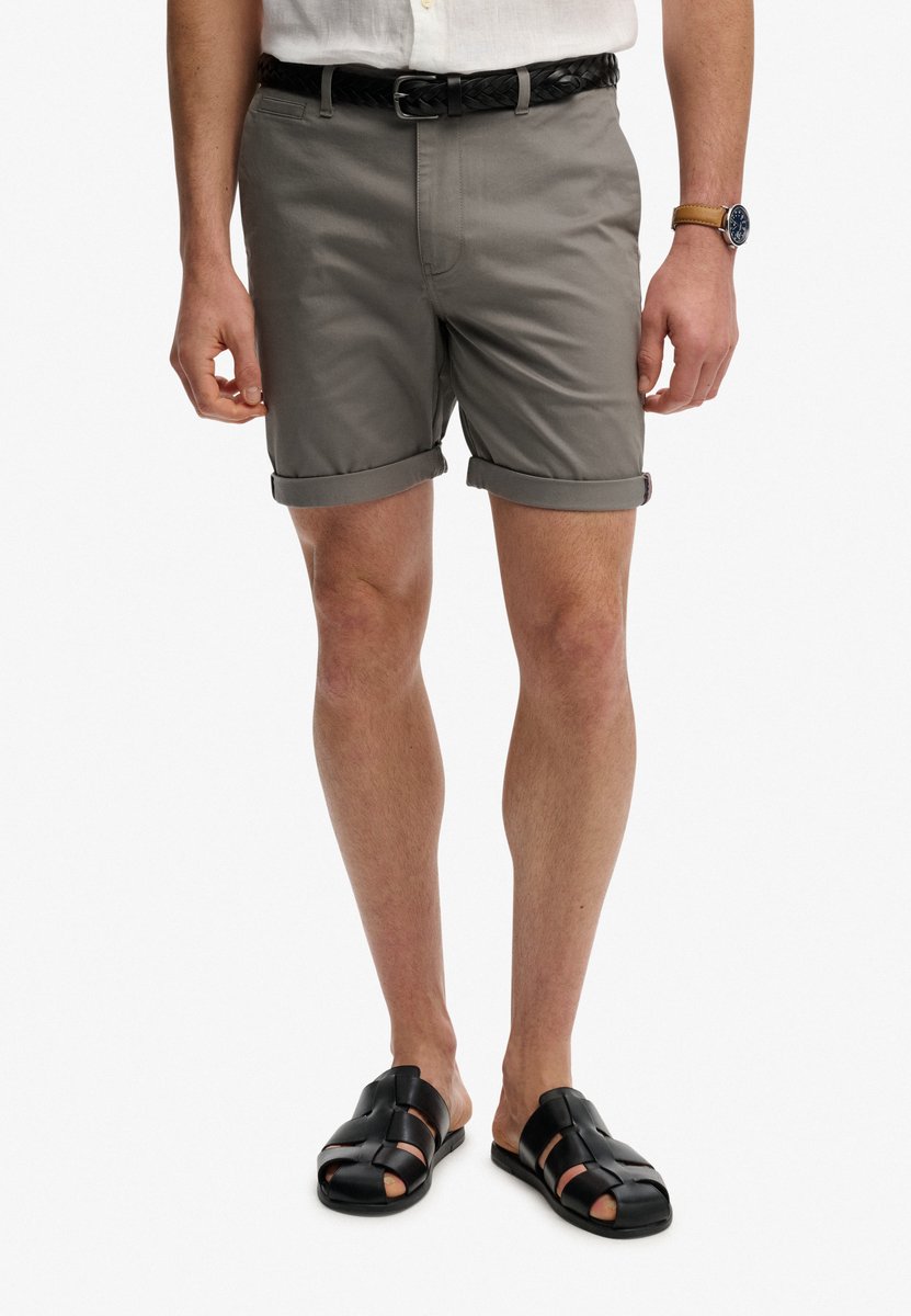 Superdry Herren Premium Regular Chino-shorts Dark Grey - Größe: 30