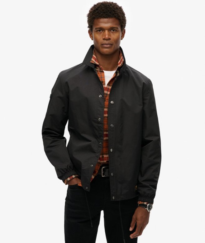 Superdry Men's Surplus Otto Coach Jacke Schwarz - Größe: Xxxl