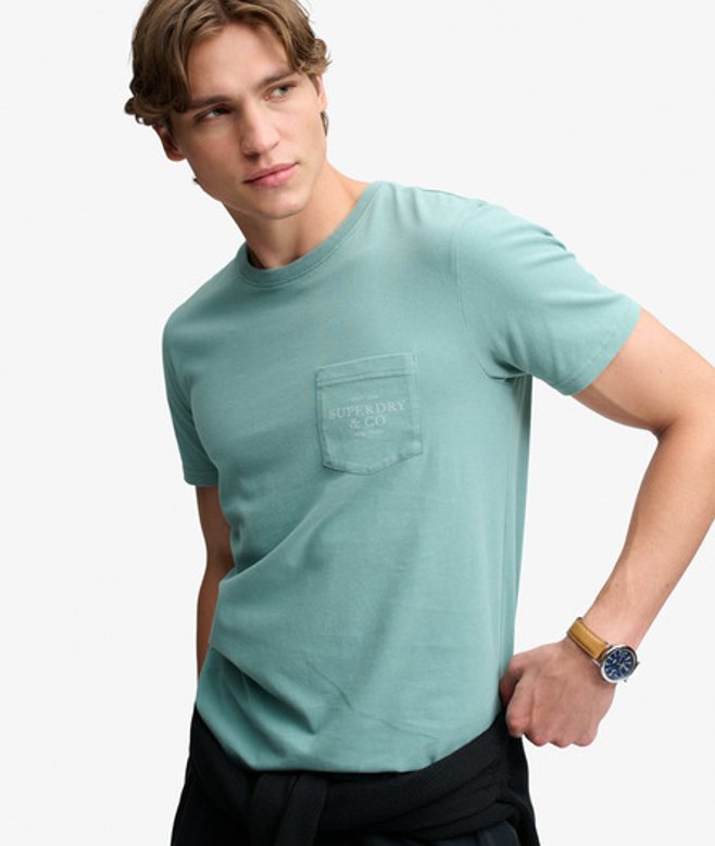 Superdry Damen Lässiges Hemd aus Leinen im Boyfriend-stil Blau - Größe: 38