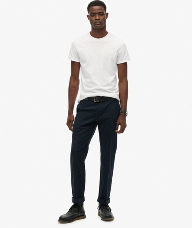 Superdry Herren Premium Regular Chinos Navy - Größe: 32/34
