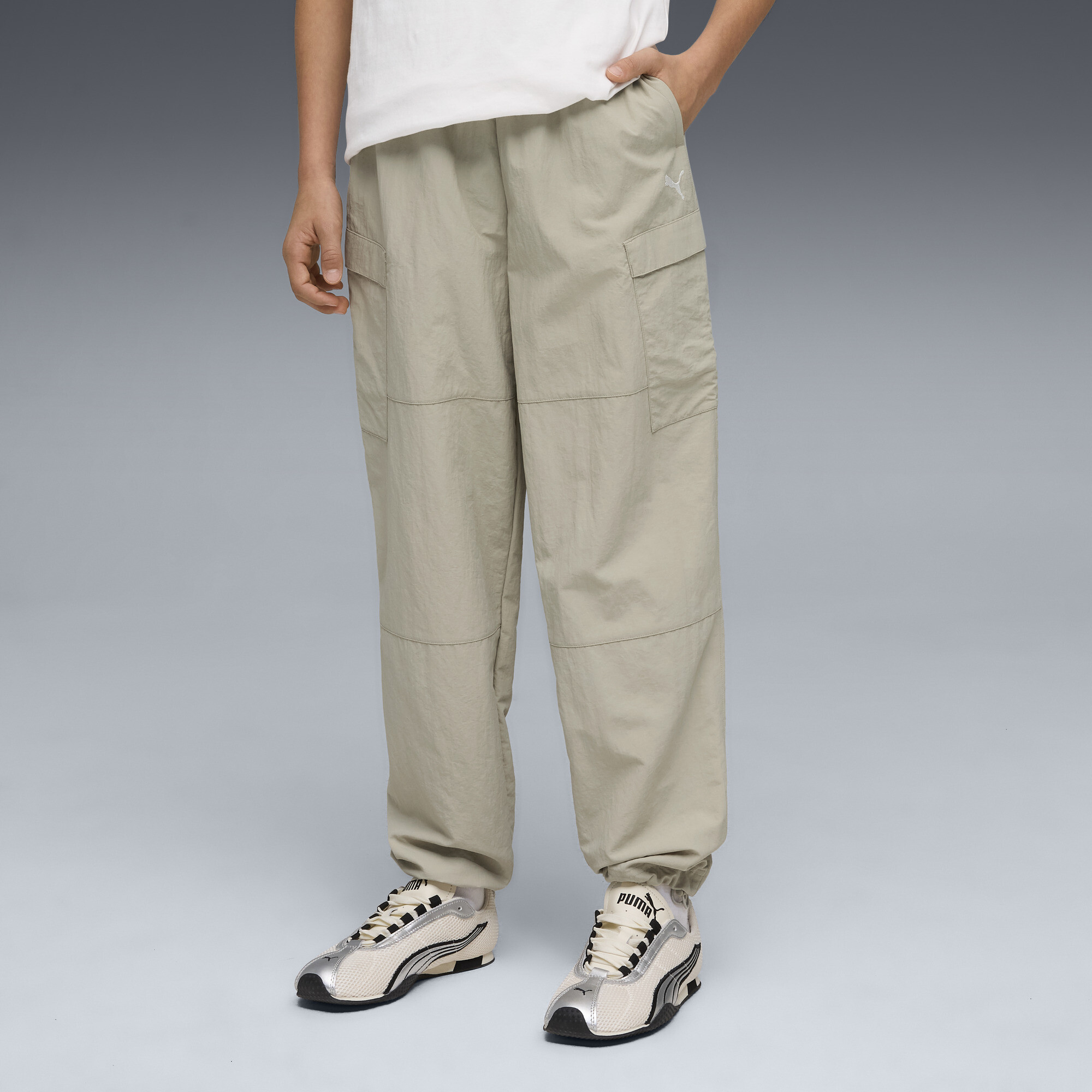 PUMA WARDROBE ESS Relaxed Gewebte Cargohose Teenager, Kleidung, , 7-8Y