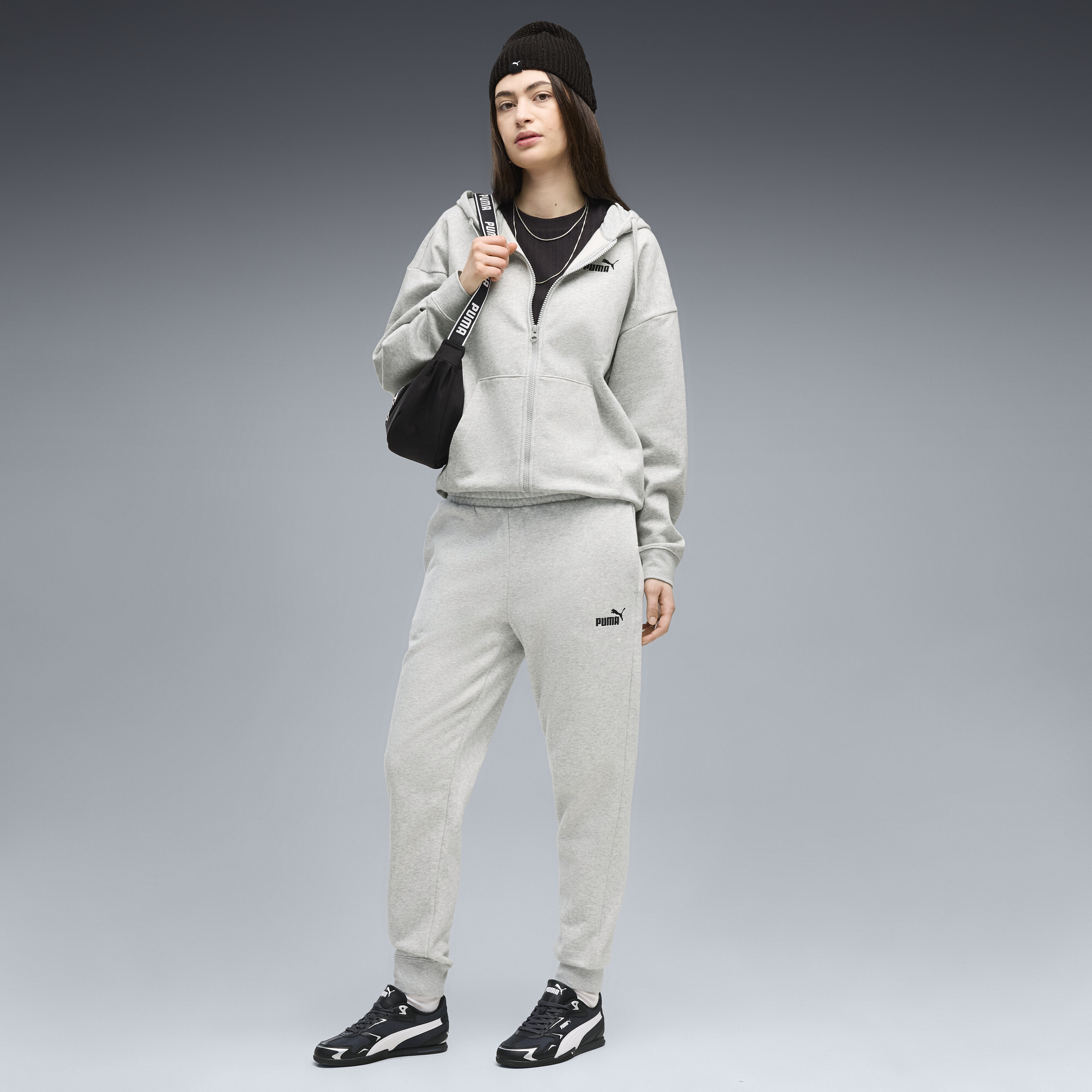 PUMA Essentials Small No. 1 Logo Jogginghose Damen, Kleidung, Grau, XXS