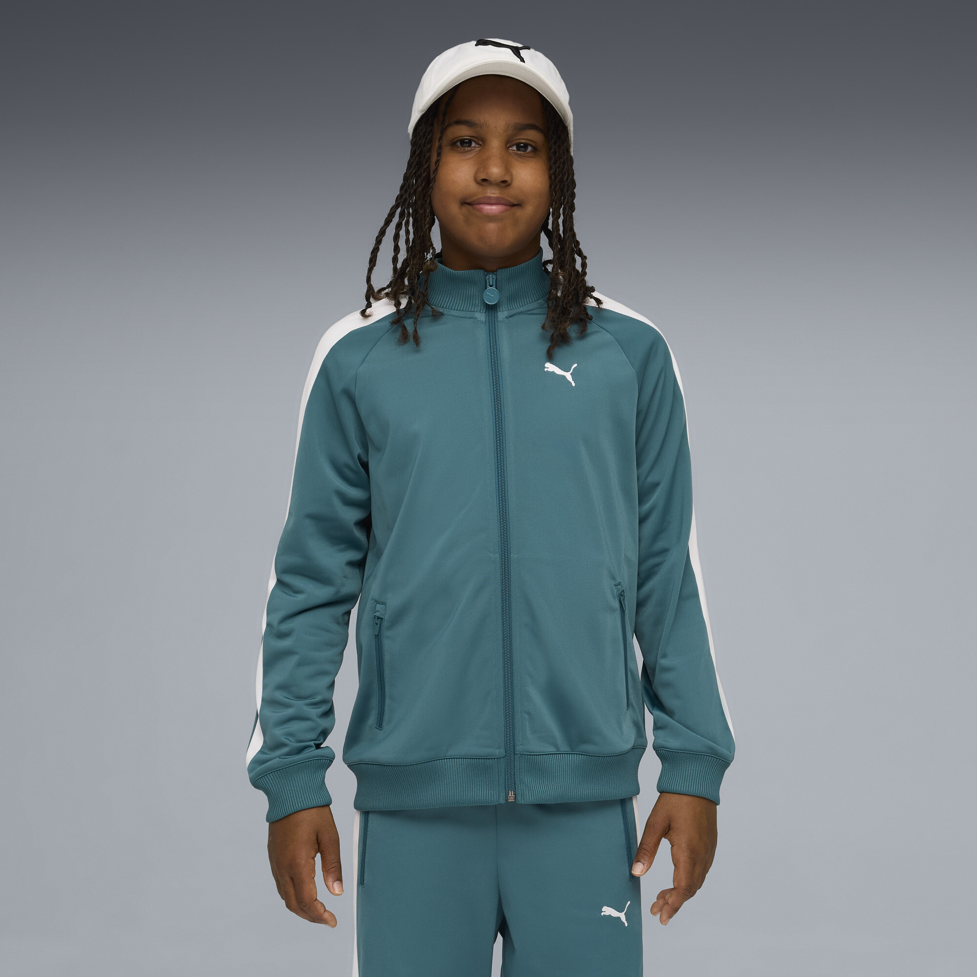 PUMA T7 ALWAYS ON Trainingsjacke Teenager, Kleidung, Grün, 11-12Y