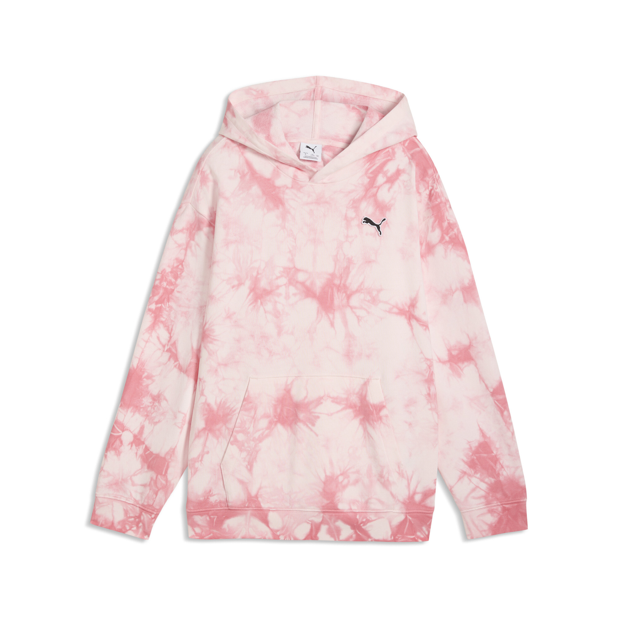 PUMA Essentials Relaxed Tie-Dye Hoodie Teenager, Accessoires, Rosa, 11-12Y