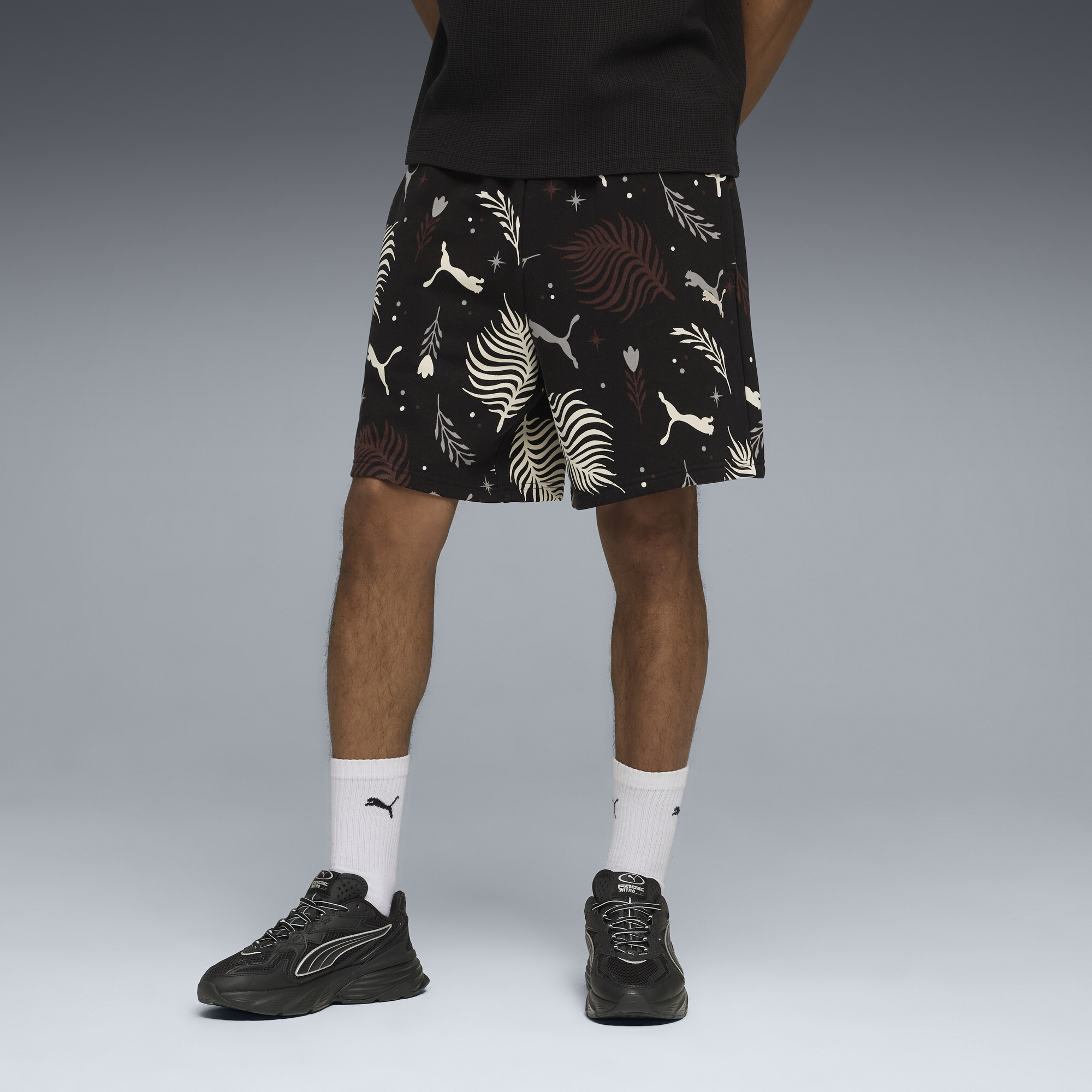 PUMA Sunset Drive Relaxed Shorts Herren, Accessoires, Schwarz, XL