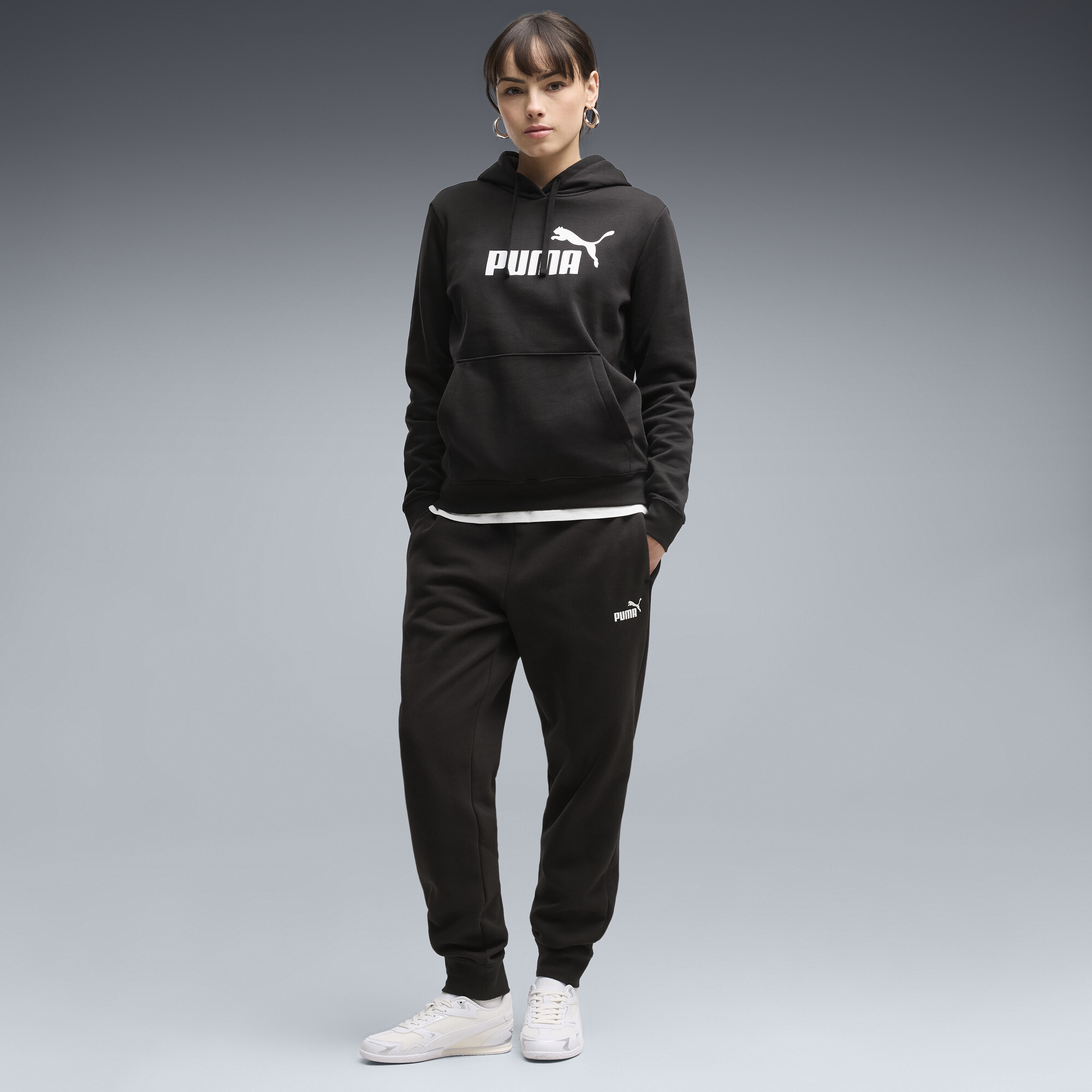 PUMA Essentials Small No. 1 Logo Jogginghose Damen, Kleidung, Schwarz, XXS