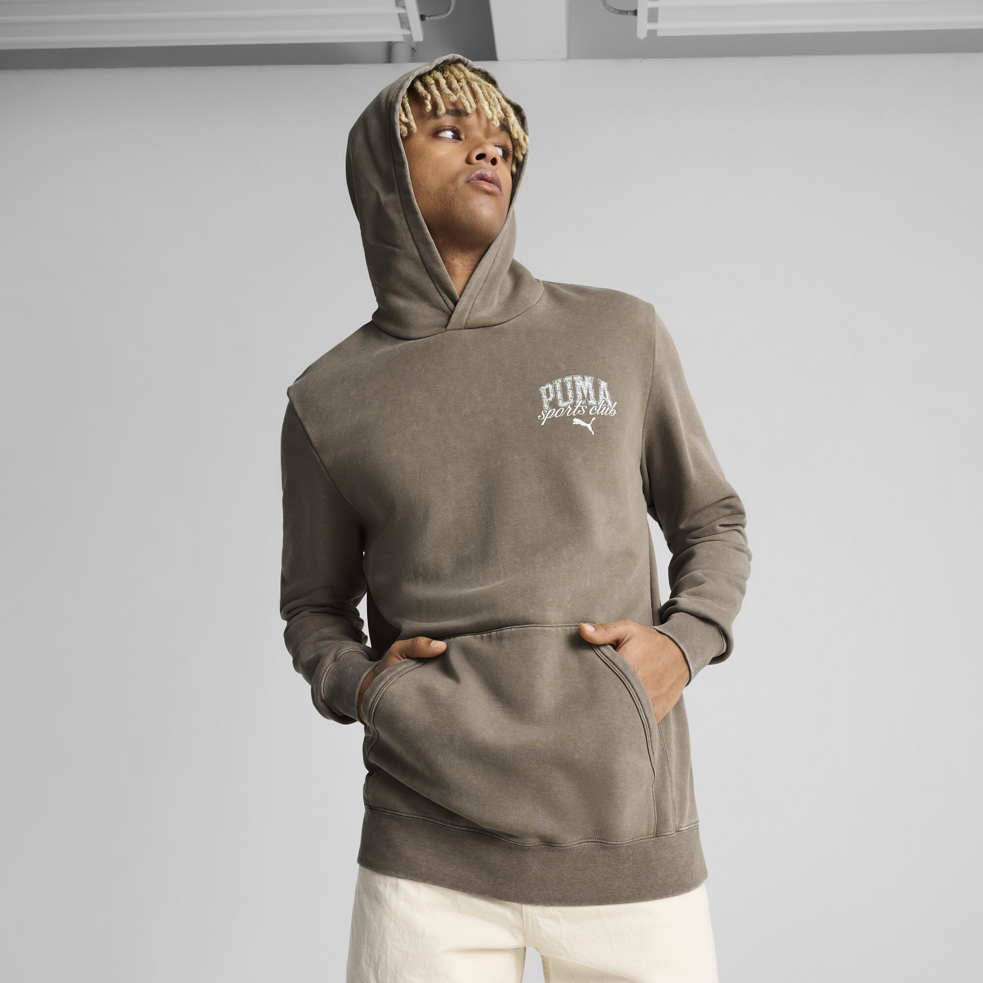 PUMA Class Washed Hoodie Herren, Kleidung, Braun, XXL
