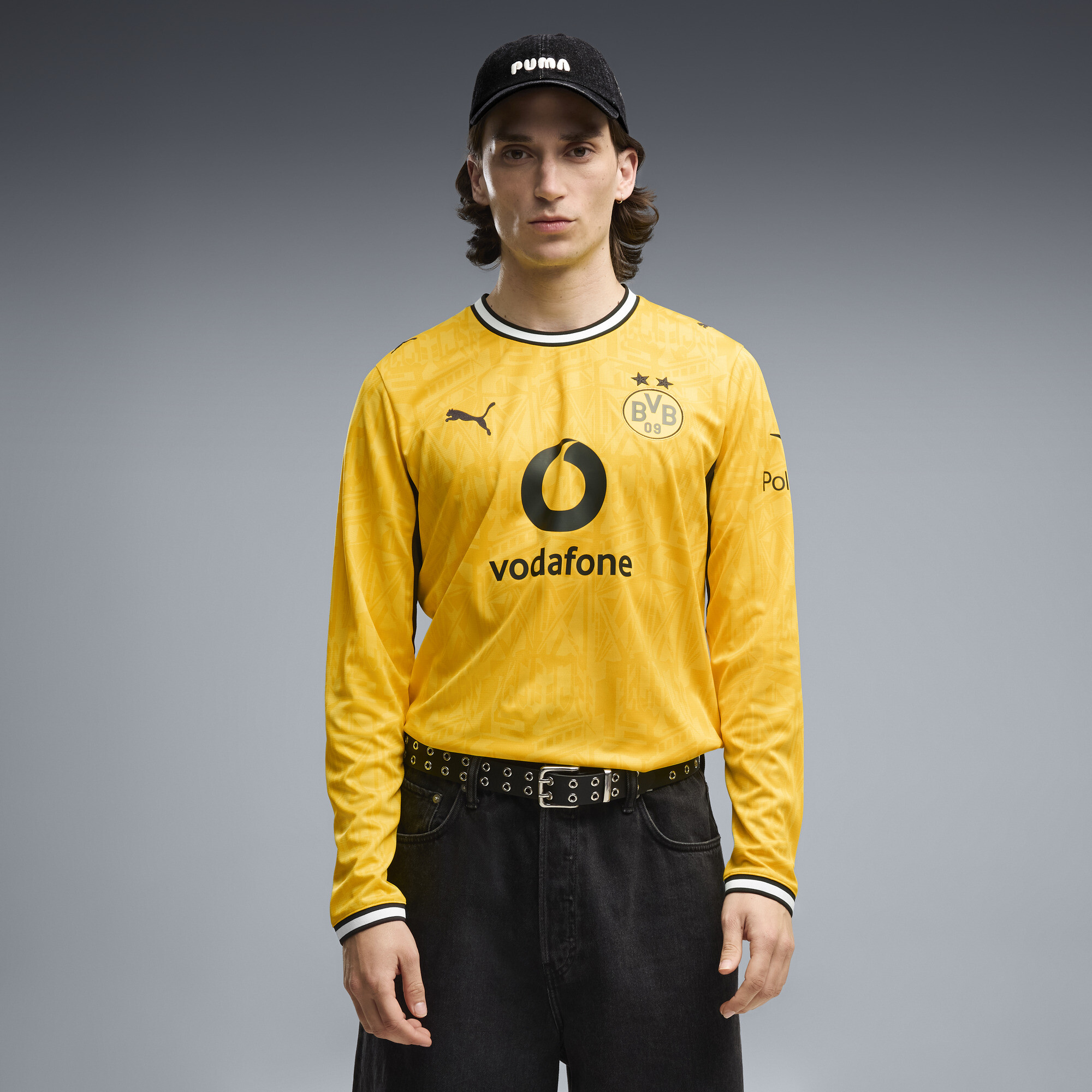 PUMA Borussia Dortmund 26/27 Langarm-Heimtrikot Herren, Kleidung, Gelb, L