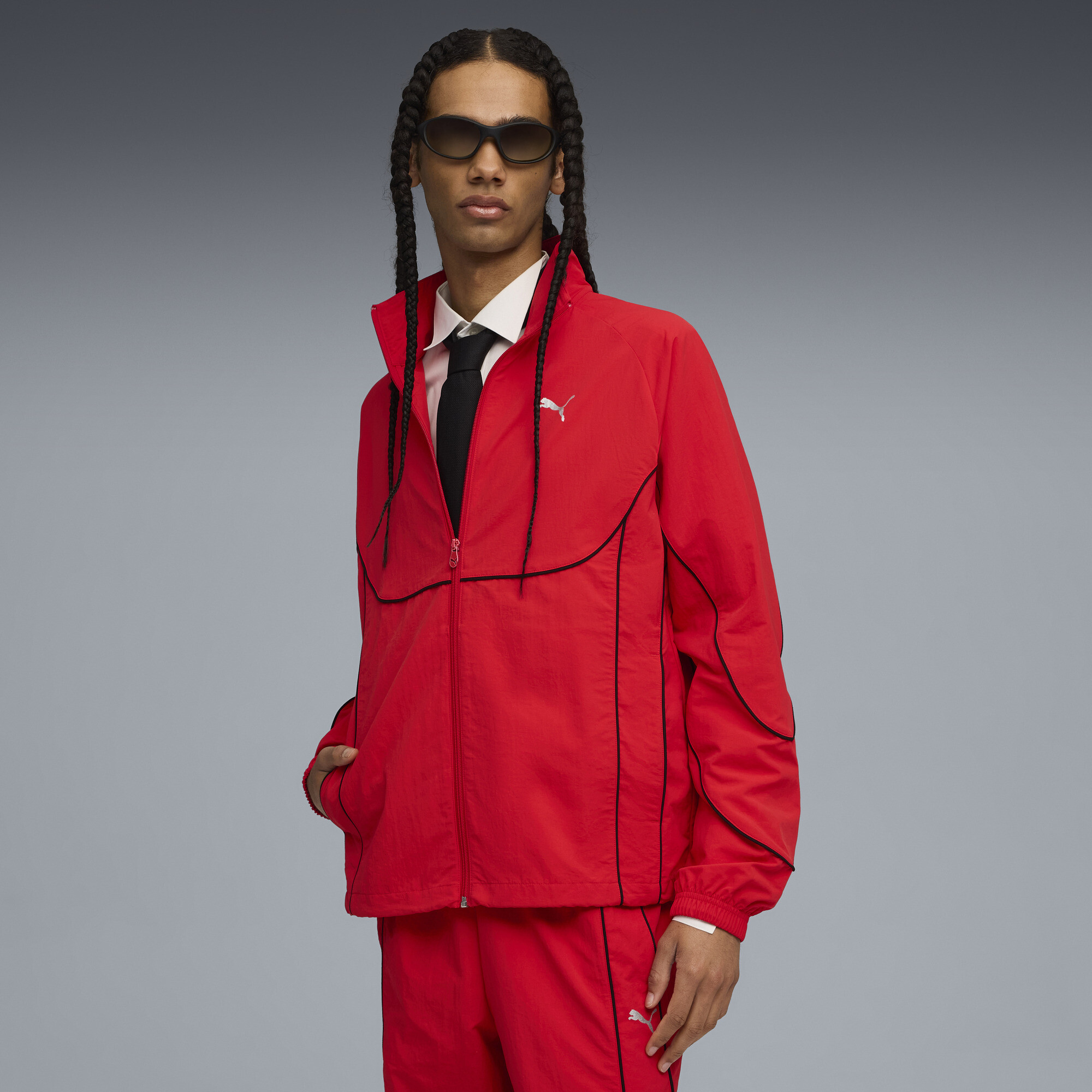 PUMATECH Trainingsjacke Herren, Kleidung, Rot, S
