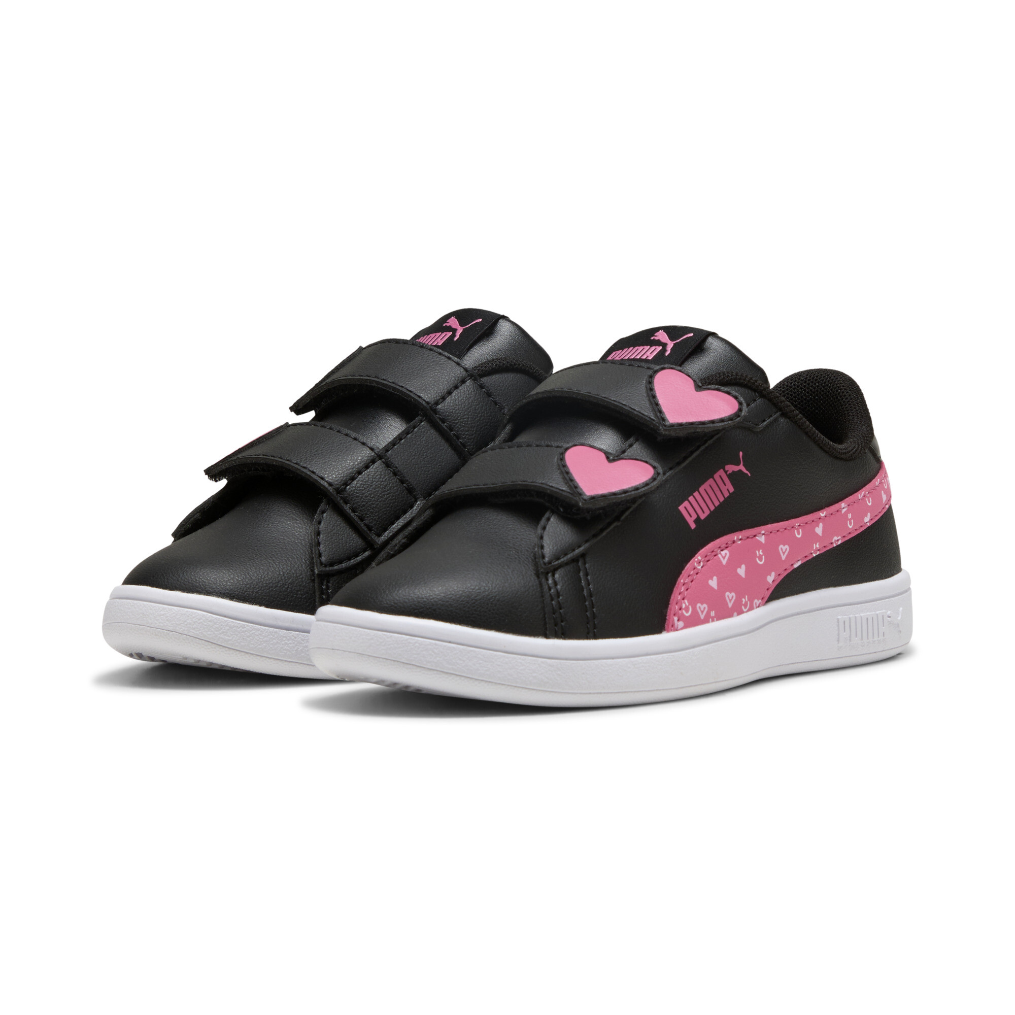 PUMA Smash 3.0 Hearty Sneakers Kinder, Accessoires, Schwarz, 33