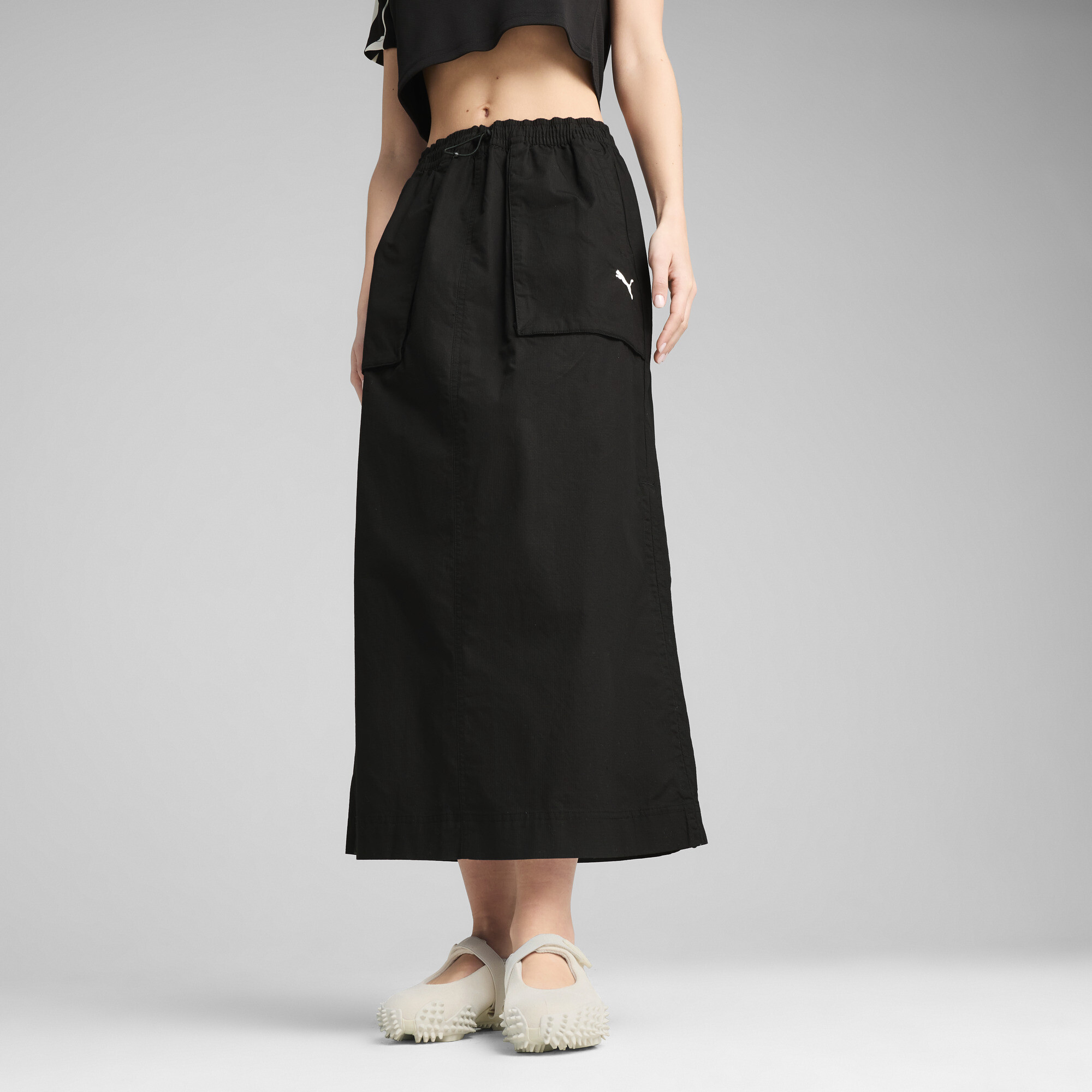 FUTURE.PUMA.ARCHIVE Maxirock mit variabler Länge Damen, Kleidung, Schwarz, M