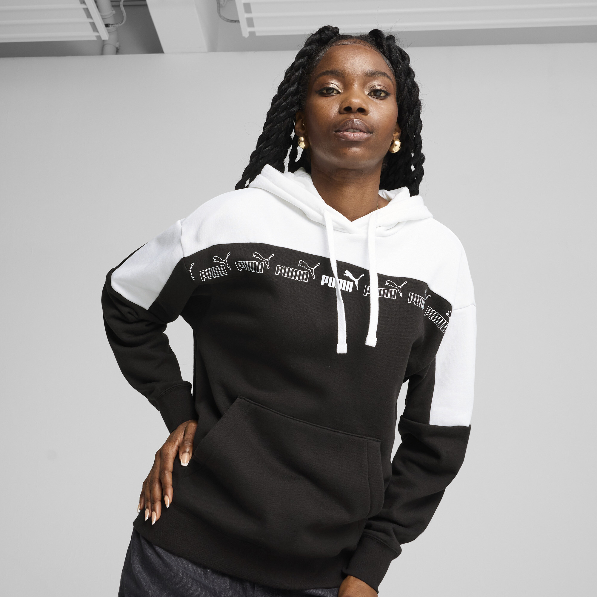 PUMA Around The Block Hoodie Damen, Kleidung, Schwarz, S