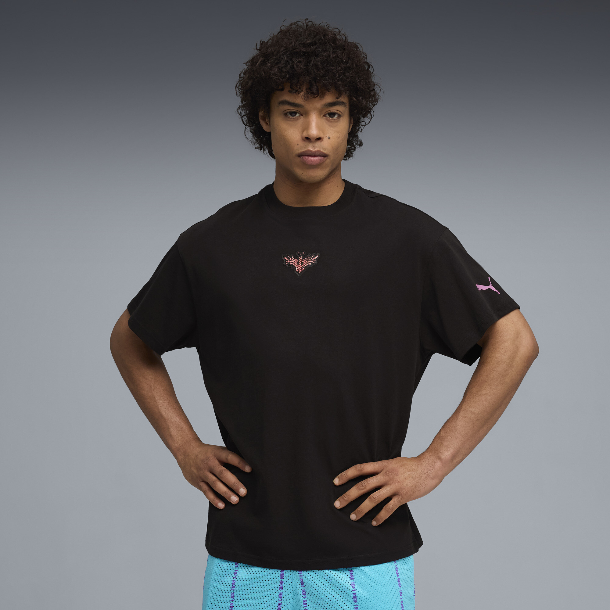 PUMA Melo Alwayz On 1 Basketballshirt Herren, Kleidung, Schwarz, M