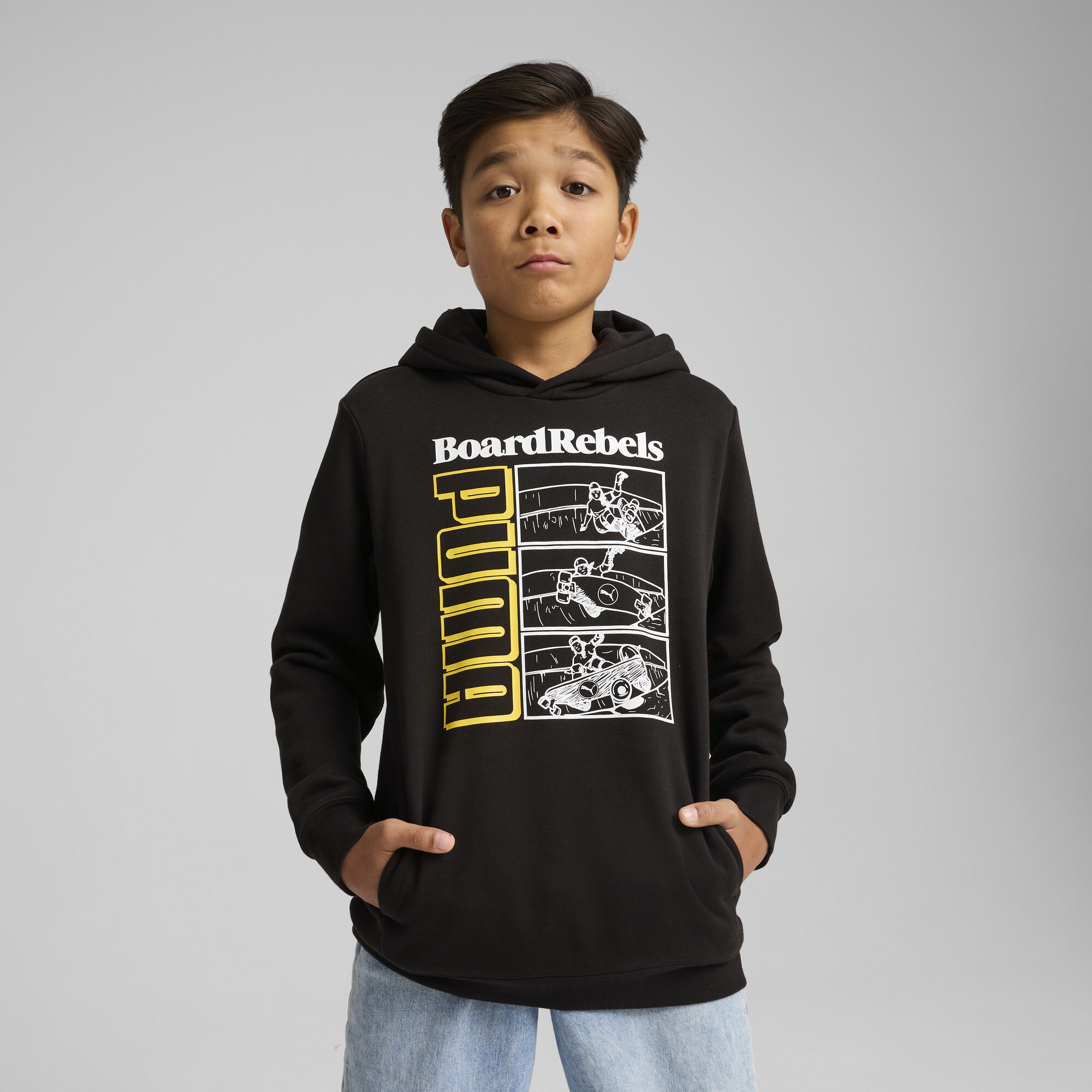 PUMA Mid 90s Hoodie Herren, Kleidung, Schwarz, 13-14Y