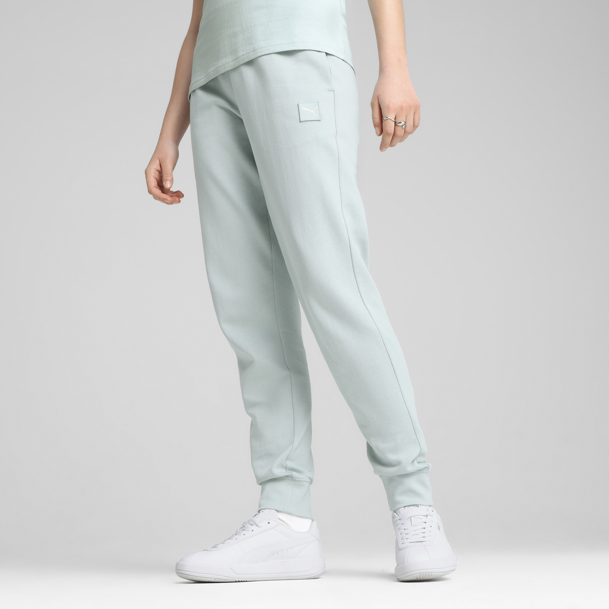 PUMA ESS ELEVATED Jogginghose Damen, Kleidung, Grün, 5XL