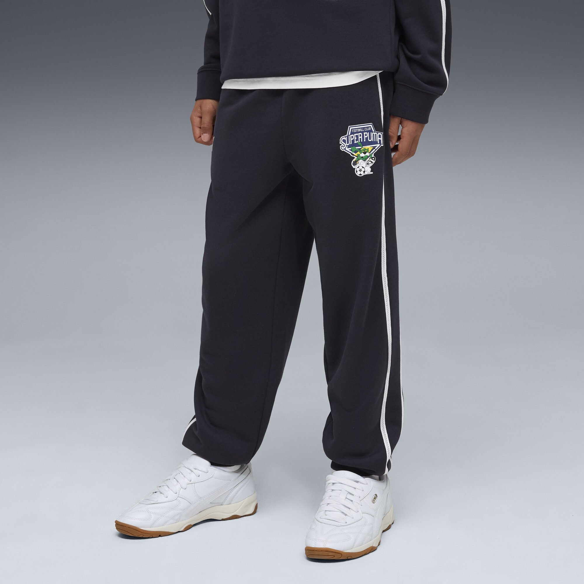 T7 Super PUMA Relaxed Jogginghose Teenager, Accessoires, Blau, 7-8Y