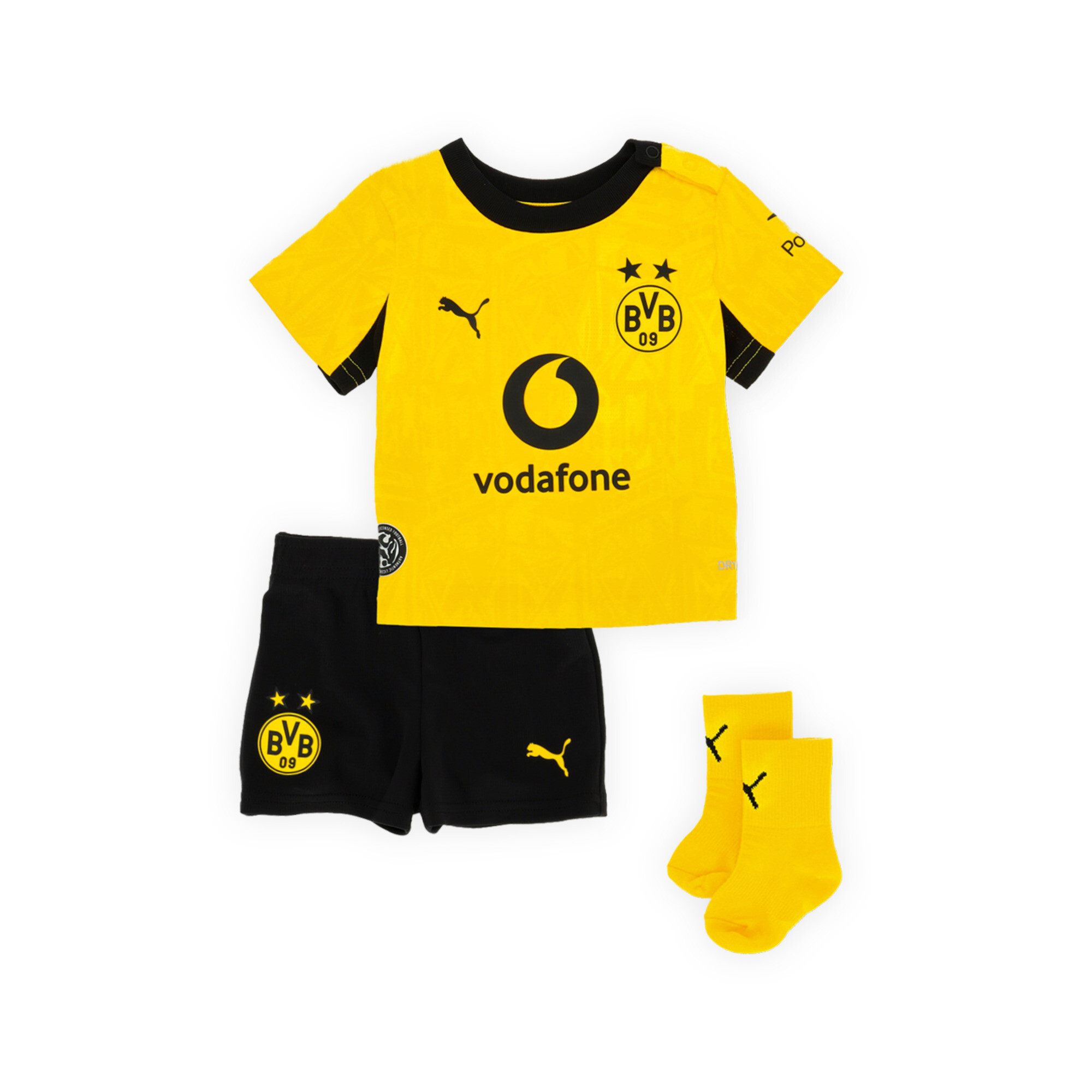 PUMA Borussia Dortmund 26/27 Heim-Trainingsanzug Baby, Accessoires, Gelb, 2-4M