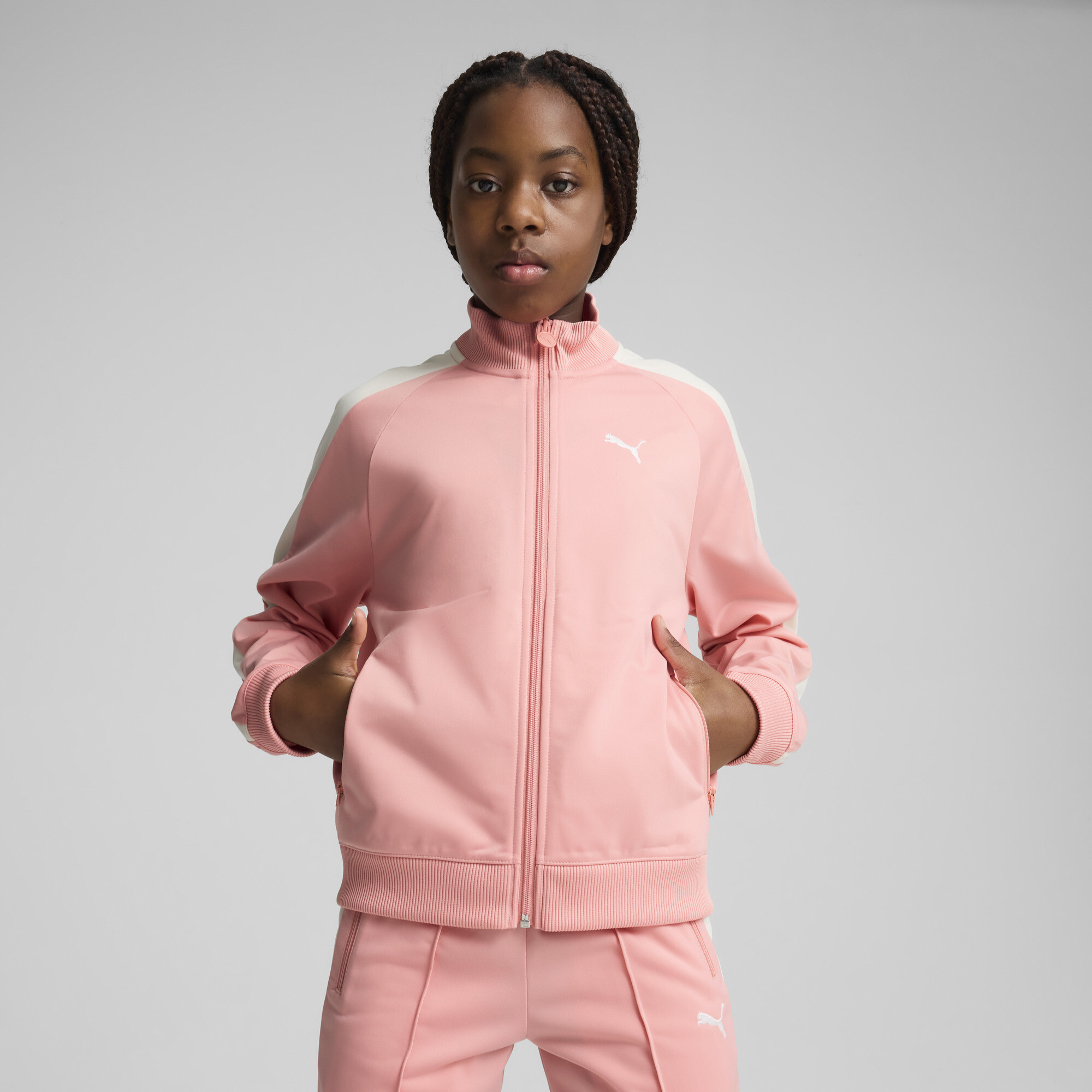 PUMA T7 ALWAYS ON Trainingsjacke Teenager, Kleidung, Rosa, 9-10Y
