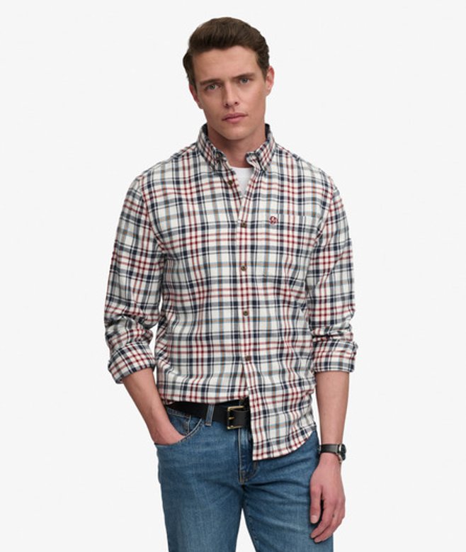 Superdry Damen Mid Rise Baggy Jeans Dark Blue - Größe: 30/32