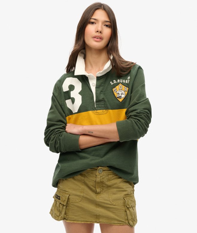 Superdry Damen Utility Parachute Rock Grün - Größe: 34