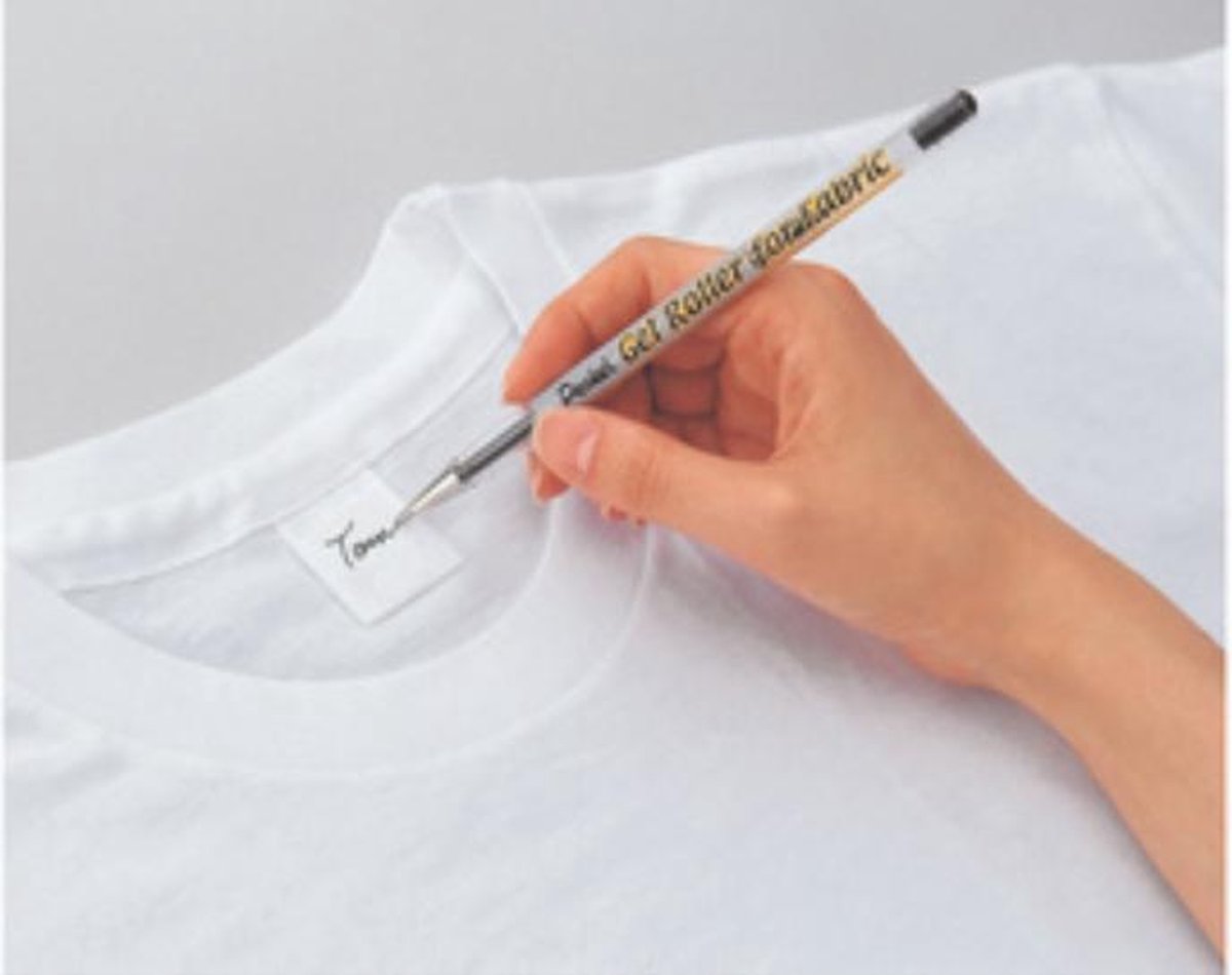 12 x Pentel Gelroller Pentel für Textilien schwarz