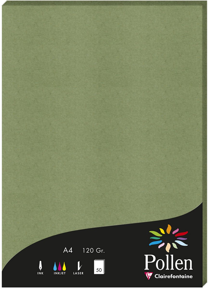 10 x Clairefontaine Papier Pollen A4 120g 50 Blatt flieder