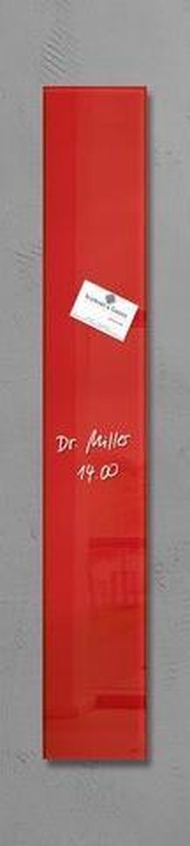 Sigel Glas-Magnetboard artverum 12x78cm rot