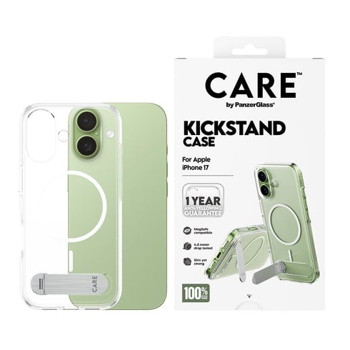 PanzerGlass CARE Feature Case clear w. Kickstand iPhone 17