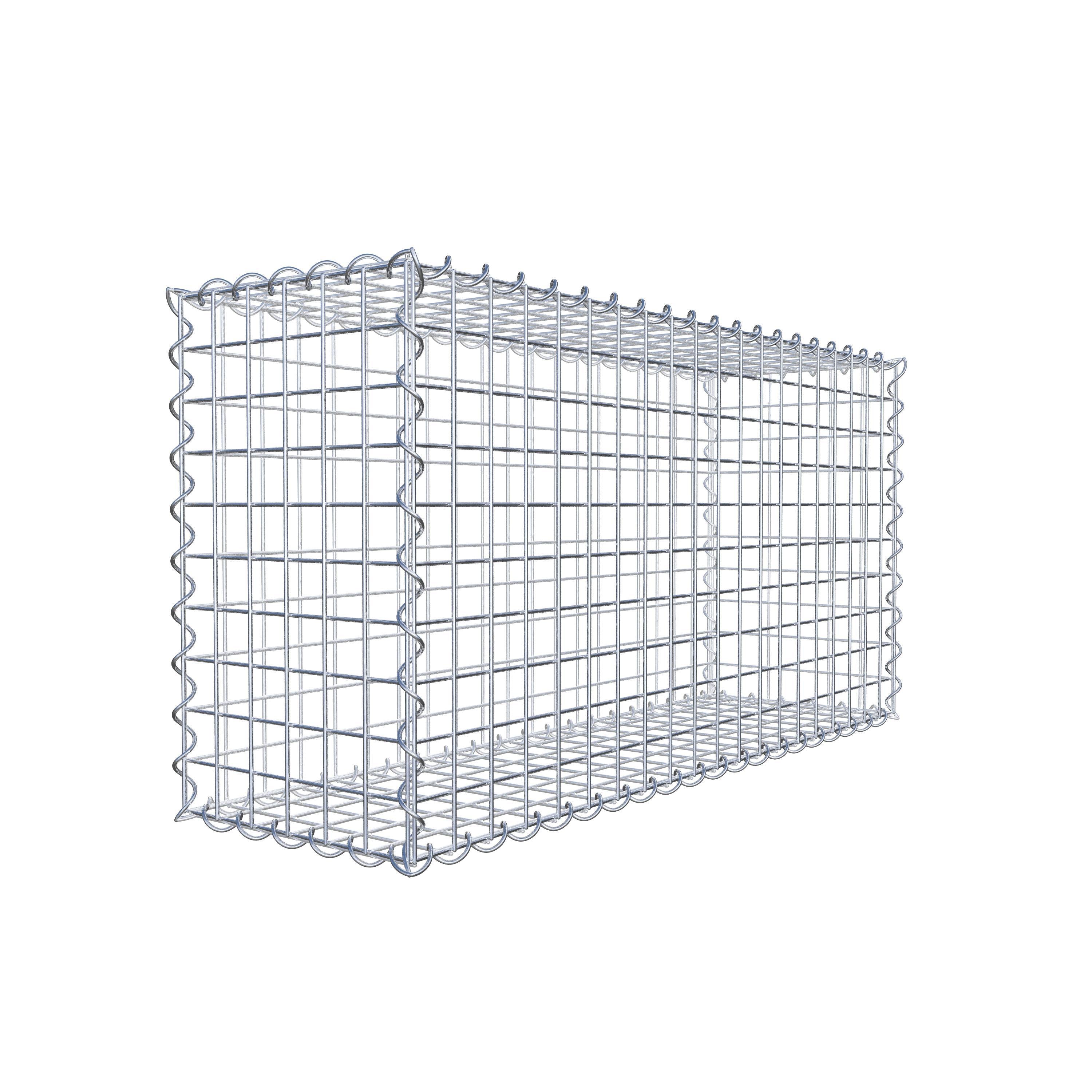 Set di 2 gabbioni 100 cm x 50 cm x 30 cm (L x A x P), maglia 5 x 5 cm, spirale