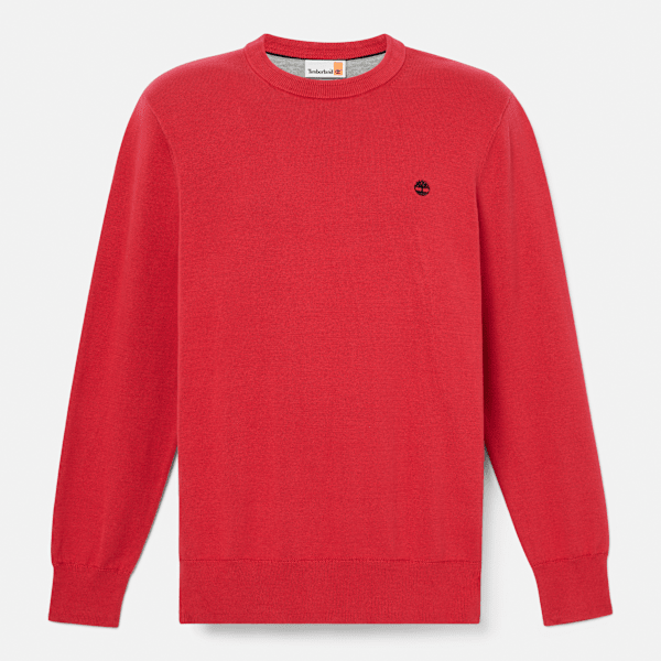 Timberland - Maglione in Cotone Williams River da Uomo in rosso, Uomo, rosso, Taglia: S