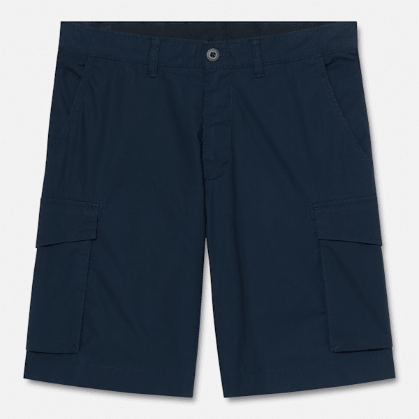 Timberland - Shorts Cargo in Popeline Brookline da Uomo in blu scuro, Uomo, blu, Taglia: 36