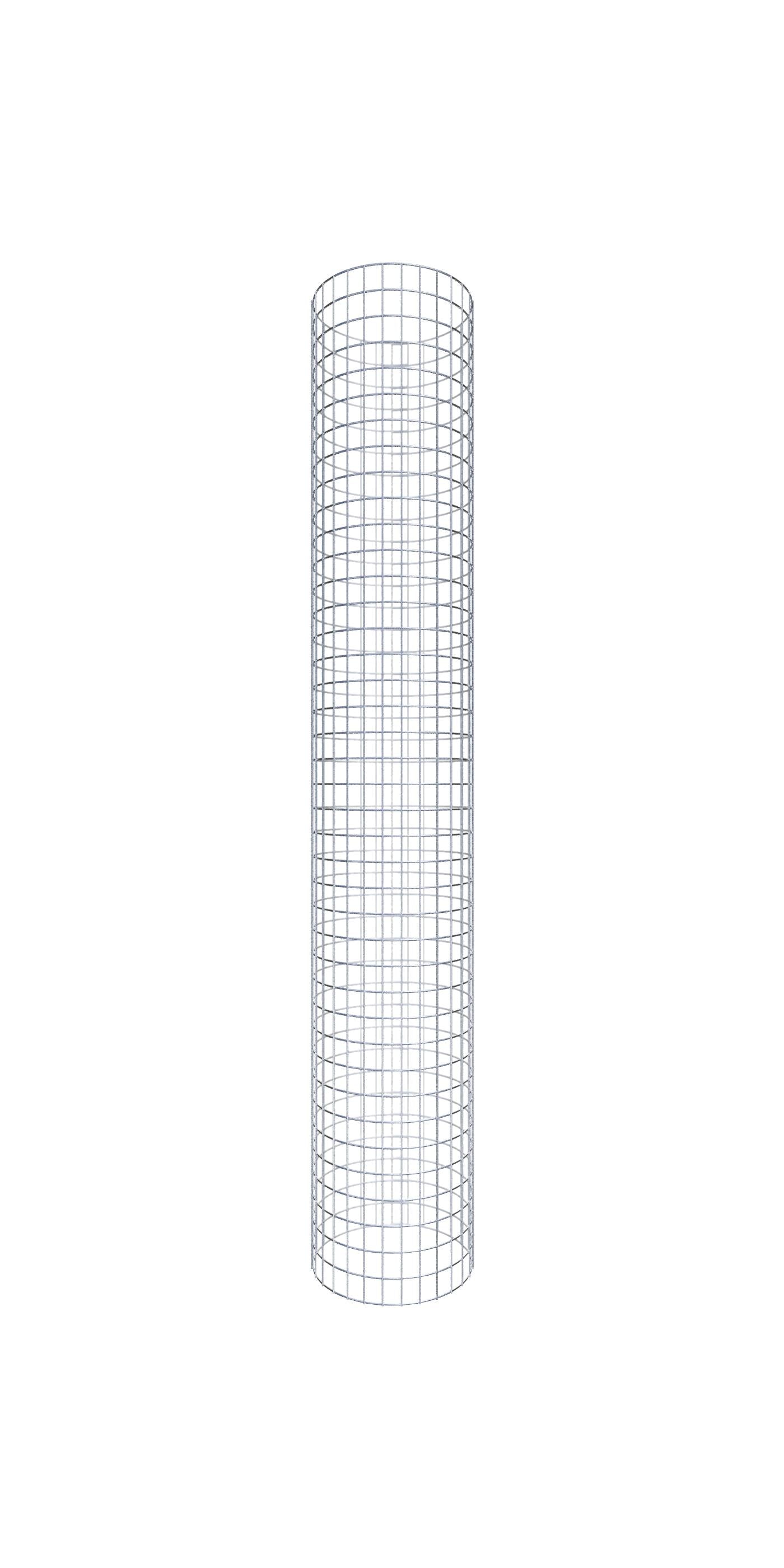 Colonna gabbionata rotonda 47 cm di diametro, 200 cm di altezza, maglia 5 cm x 5 cm