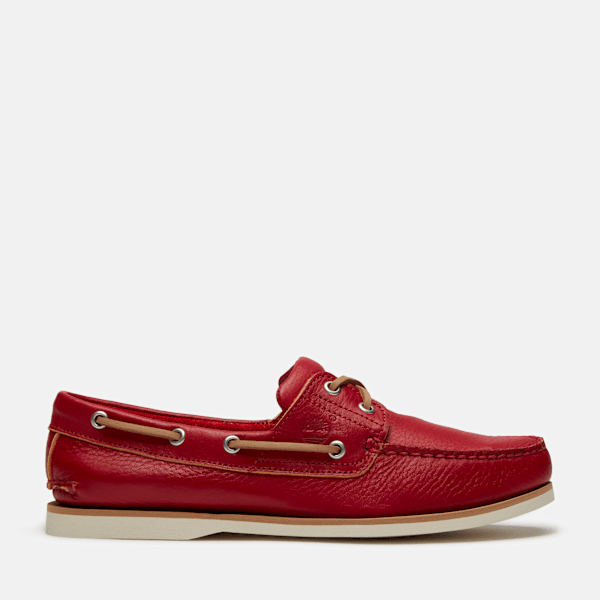 Timberland - Scarpa da Barca Lake House Classic 2-Eye da Uomo in rosso, Uomo, rosso, Taglia: 41.5