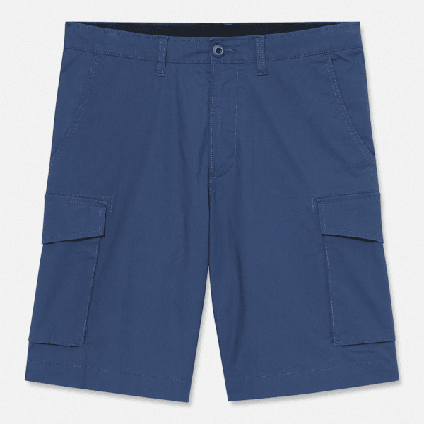 Timberland - Shorts Cargo in Popeline Brookline da Uomo in blu scuro, Uomo, blu, Taglia: 30