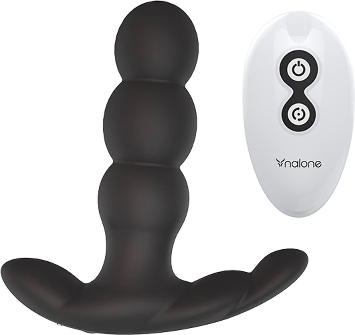 Nalone Pearl Plug Anal Con Control Remoto 12,5 Cm Negro