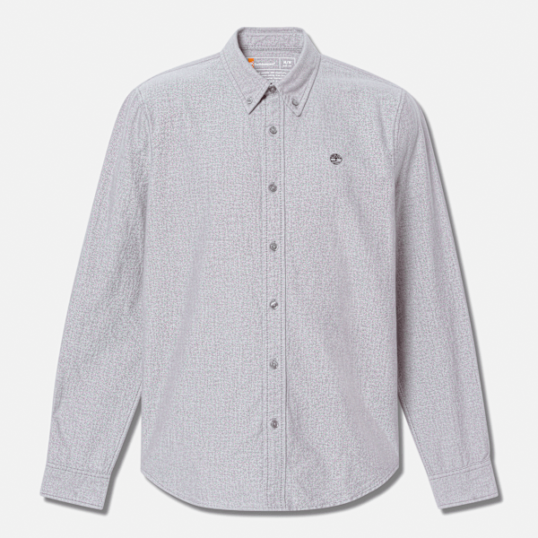 Timberland - Camicia Oxford da Uomo in grigio, Uomo, grigio, Taglia: L