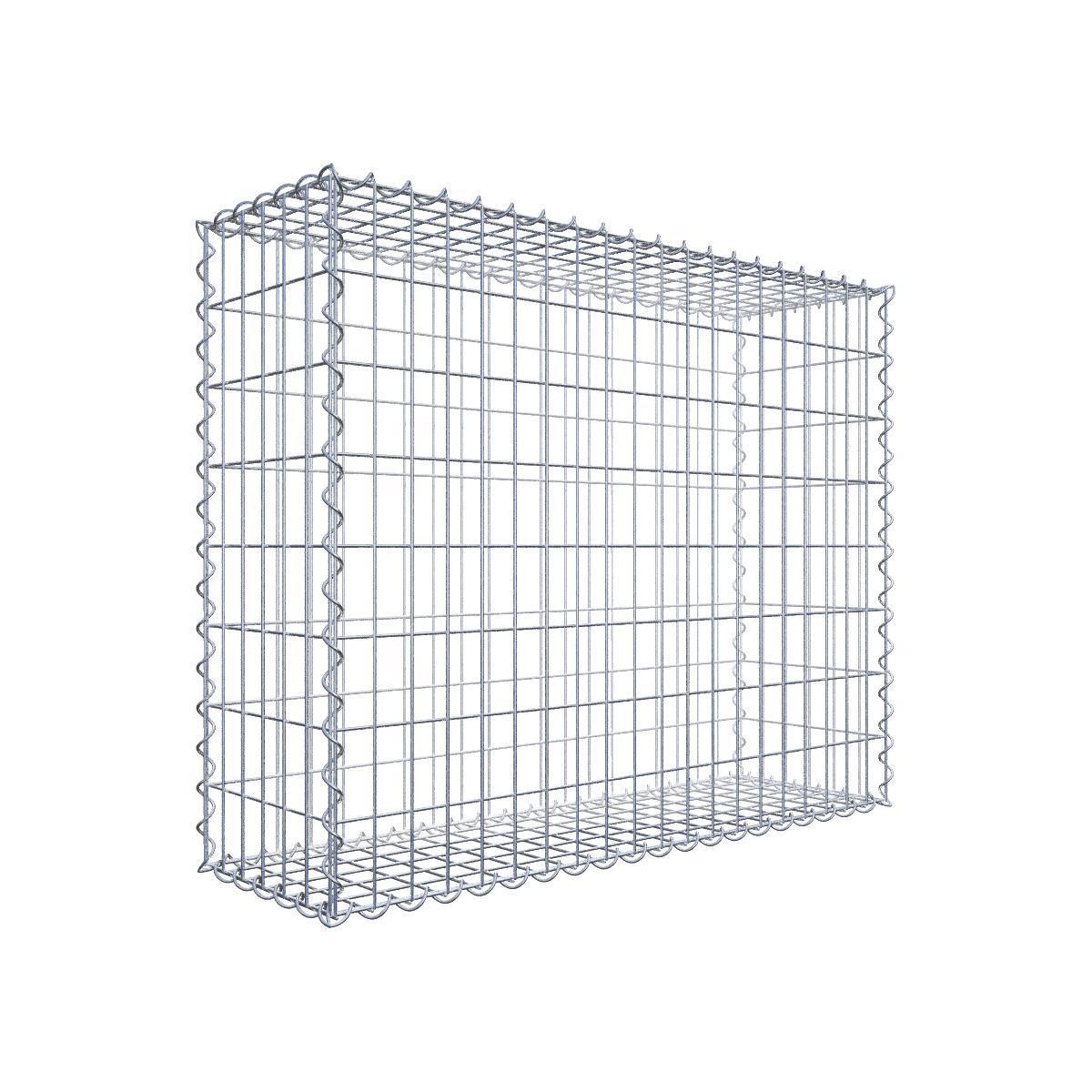 Set di 2 gabbioni 100 cm x 80 cm x 30 cm (L x A x P), maglia 5 x 10 cm, spirale